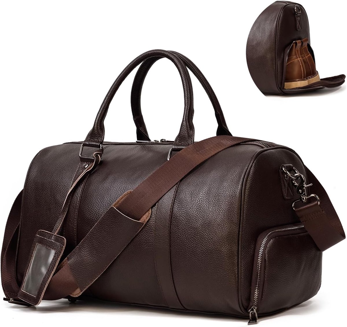 Reisbagage Unisex - Vintage Leer - Ruim en stijlvol - Perfect voor elke reis - SnelShoppen