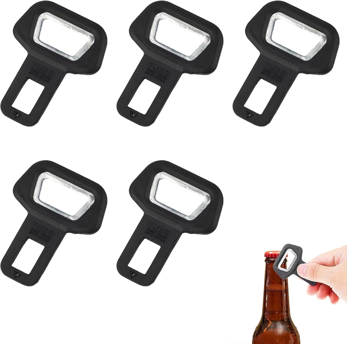 Flessenopener 6,2 x 5 cm - verzinkte legering - multifunctioneel - ideaal voor kamperen - SnelShoppen