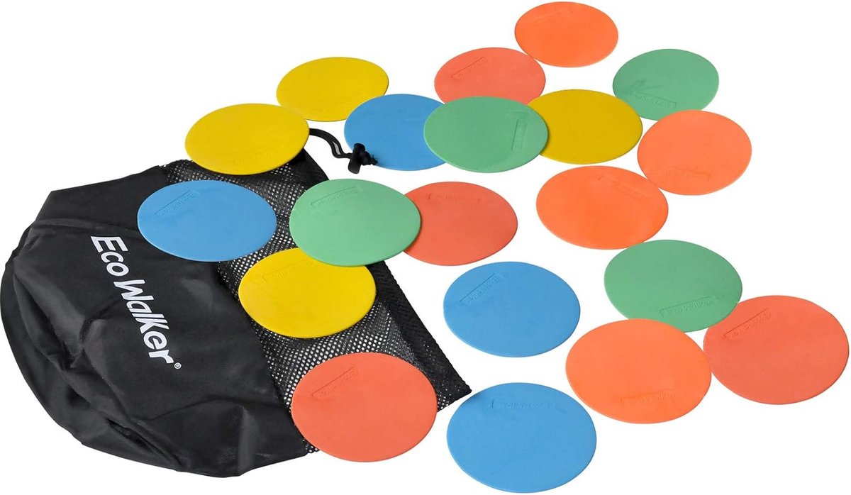Platte Spot Markers 10 cm - Rood - Antislip Vloermarkers - Ideaal voor Gym en Training - ShopVlot