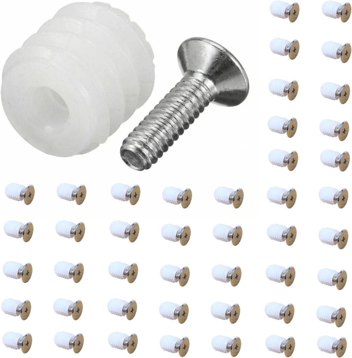 Hinge plugs set van 150 - plastic inzetstukken met schroeven - voor kastmeubel reparatie - duurzaam en robuust - ShopVlot