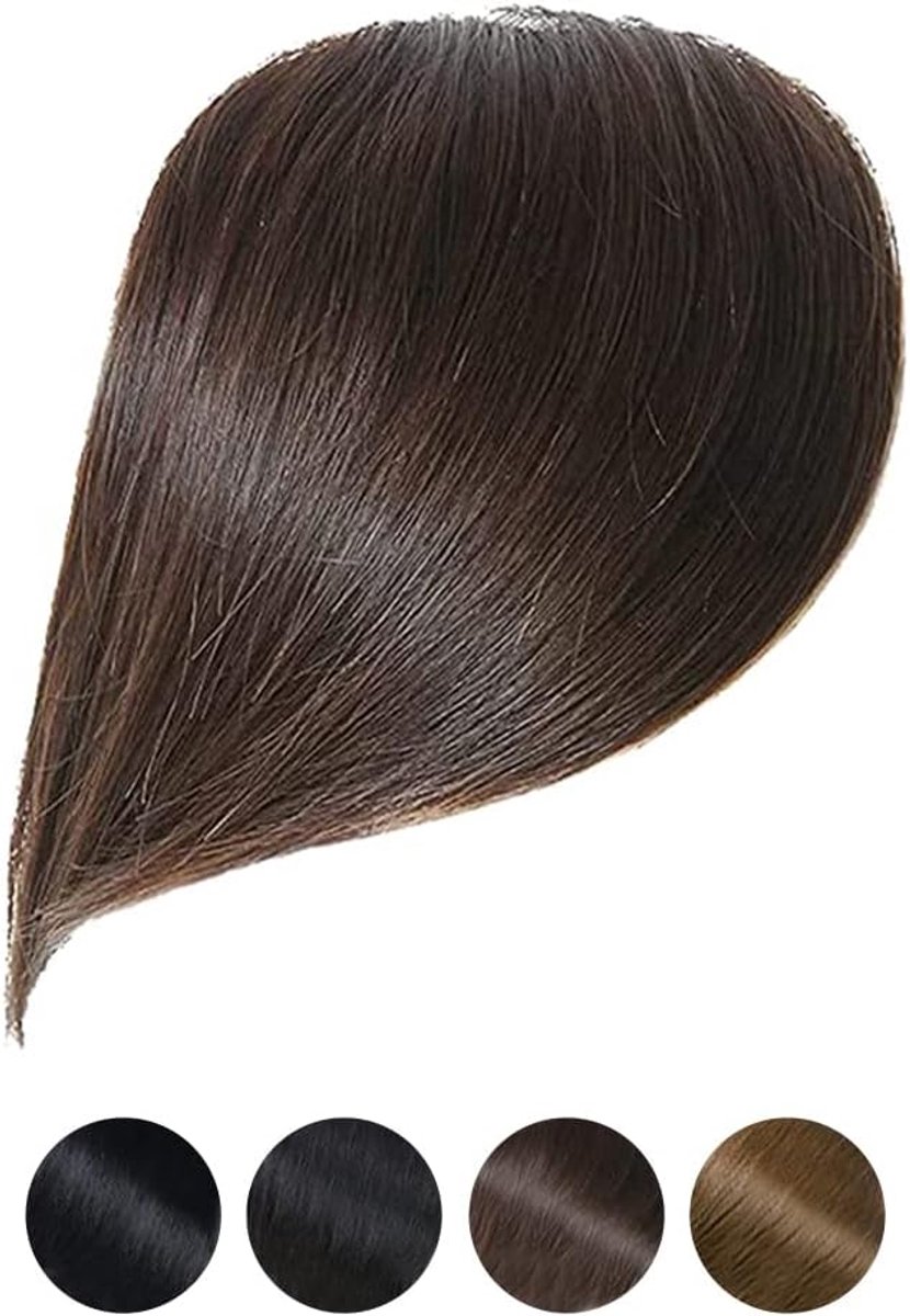 Clip In Bangs - Donkerbruin - 100% menselijk haar - Voeg volume toe aan je kapsel - ShopVlot