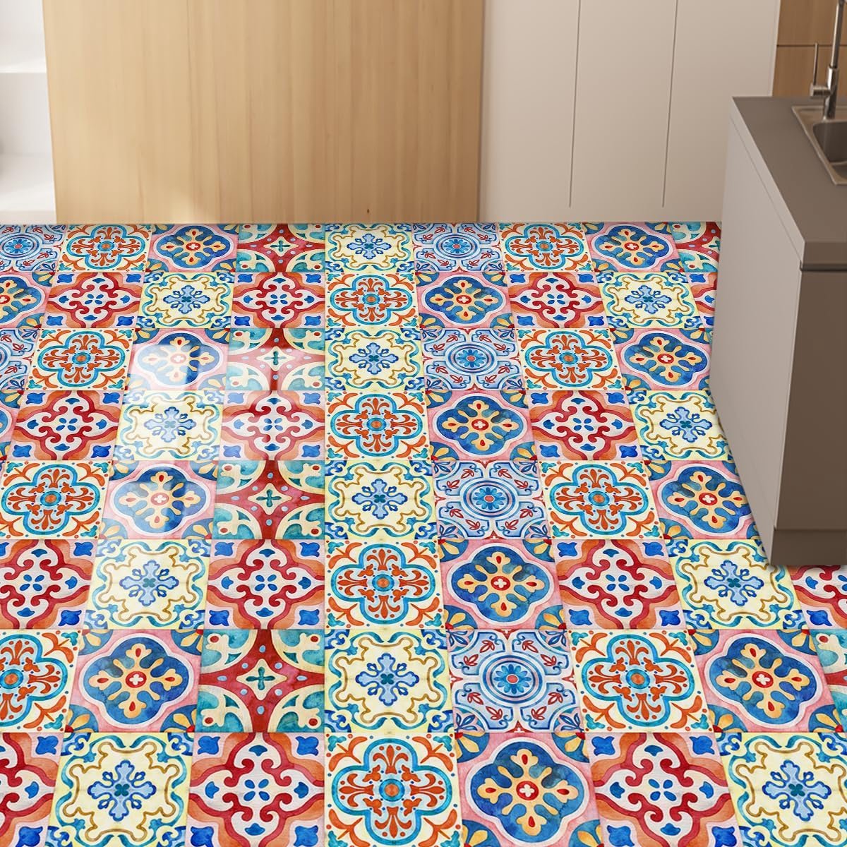 Tegelstickers 15 x 15 cm - Waterproof PVC - Marokkaans Design - Verfraai keuken of badkamer - ShopVlot