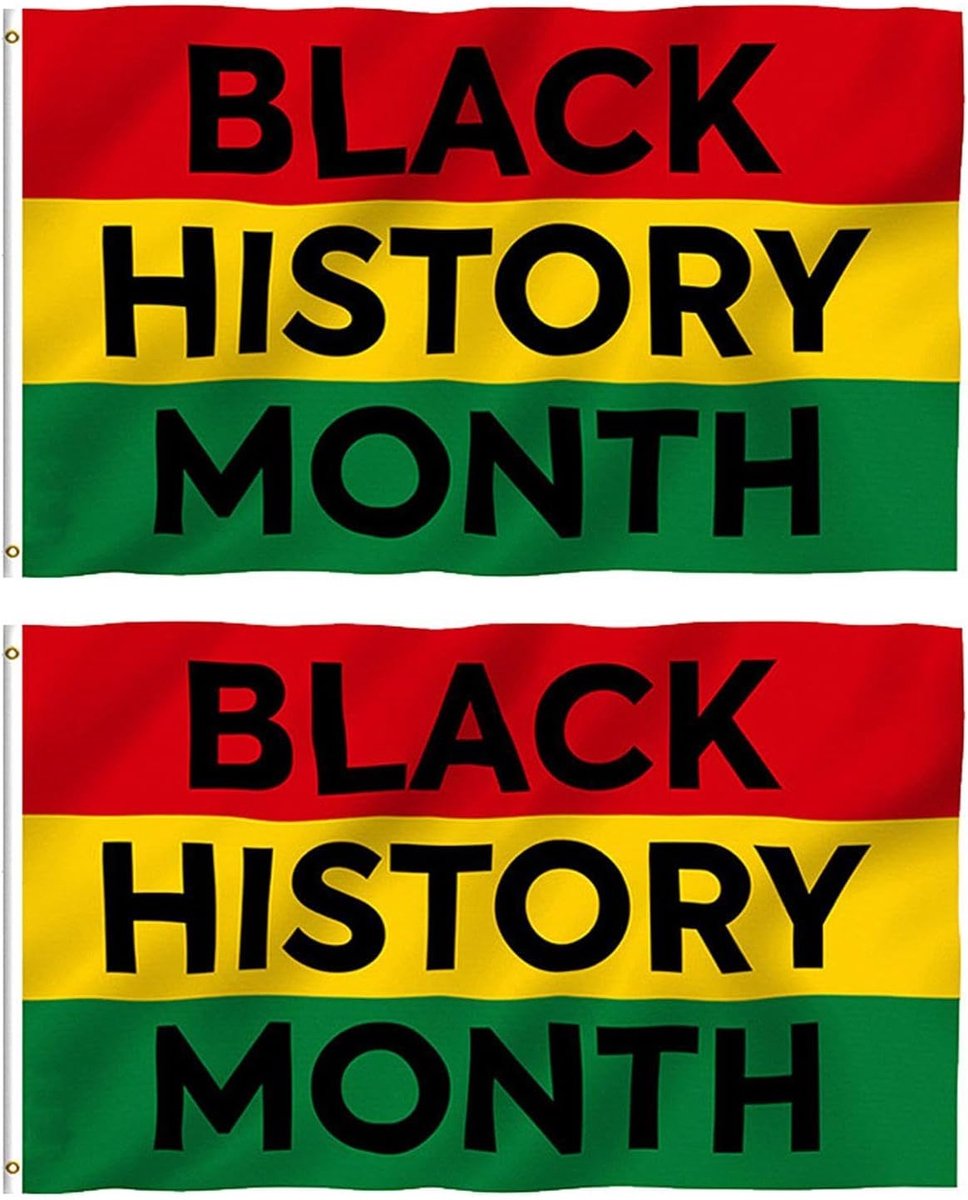 Decoratieve vlaggen Black History Month 90 x 150 cm - Polyester - Weerbestendig - Perfect voor buiten - ShopVlot