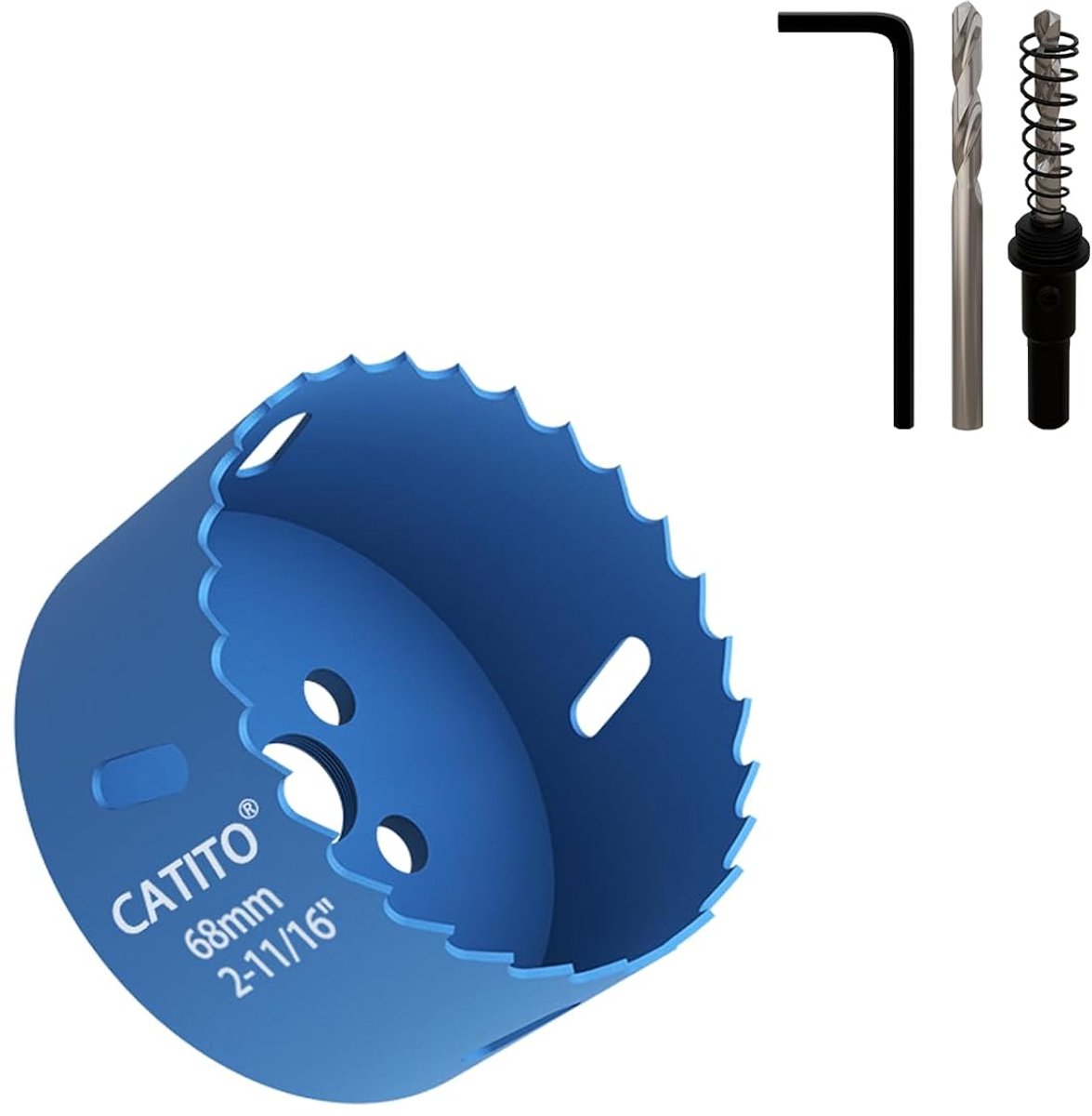 Boren 68 mm - bimetalen gatenzaag - voor inbouwverlichting - geschikt voor hout, kunststof en multiplex - ShopVlot
