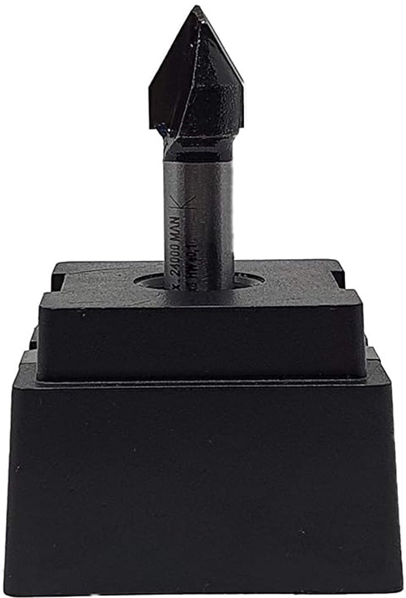 V-groeffrees 11 mm - 2 snijkanten - 60° schacht 8 x 32 mm - geschikt voor CNC en handfrezen - ShopVlot
