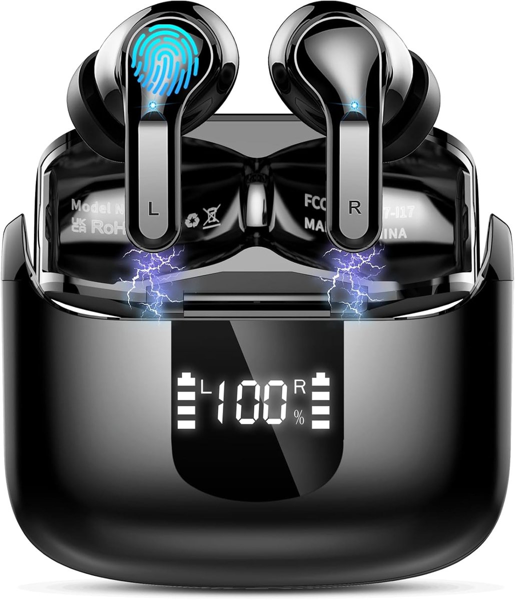 Draadloze Bluetooth Koptelefoon - HiFi Stereo - 4 ENC Microfoons - 48 Uur Luisterplezier - ShopVlot