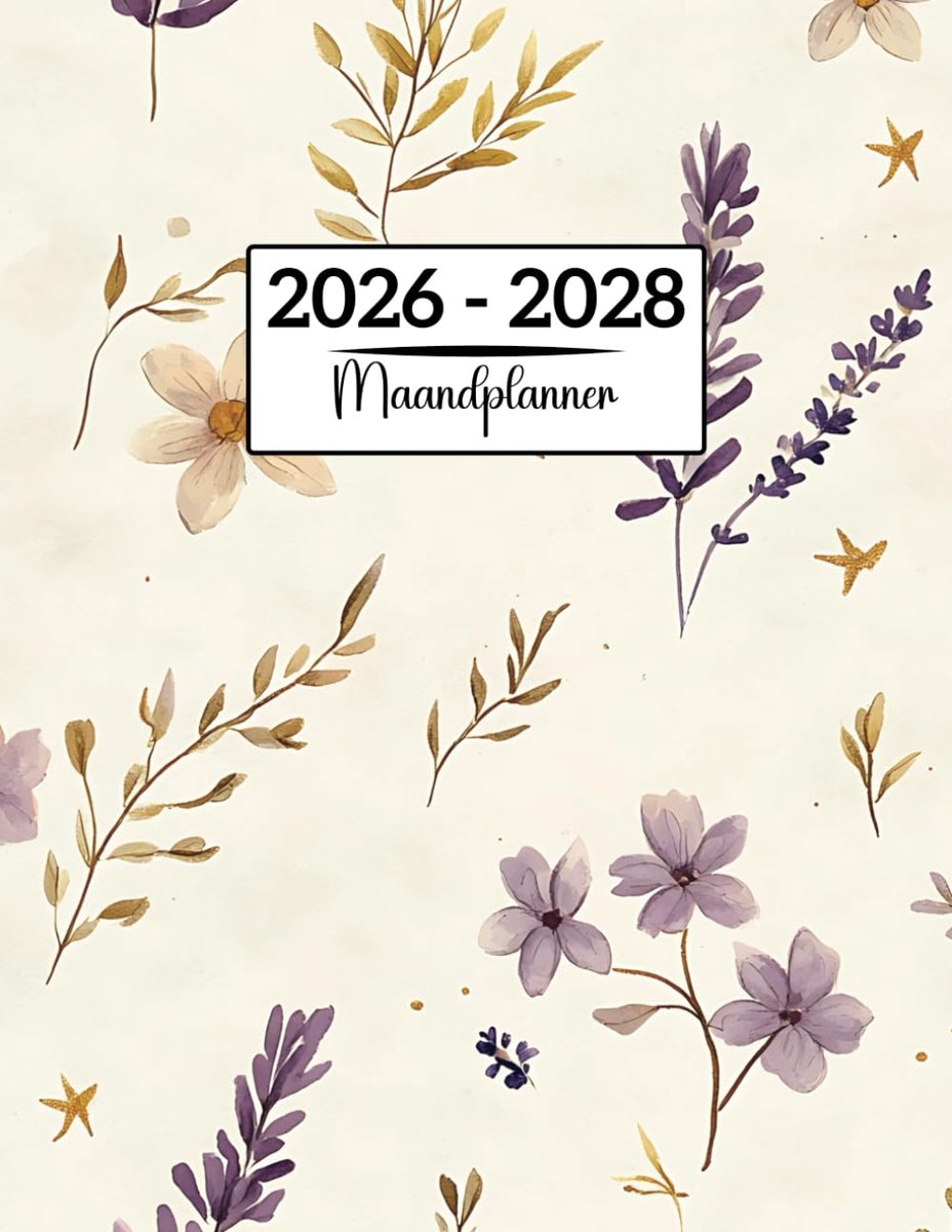 Maandplanner 2026-2028 - A4 formaat - drie jaar - overzichtelijke planning - ShopVlot