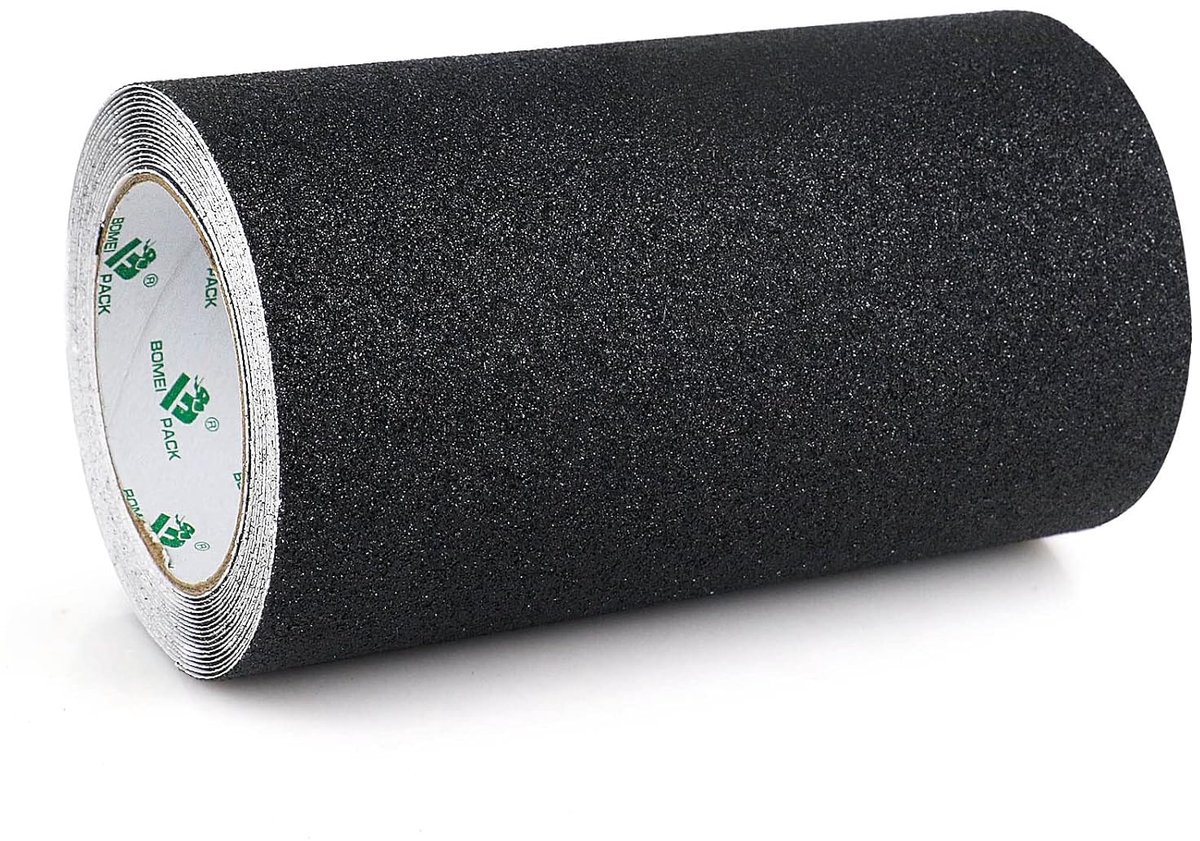 Antislip tape 200mm x 5m - Zwart - Zelfklevend - Verhoogt grip voor kinderen en ouderen - SnelShoppen