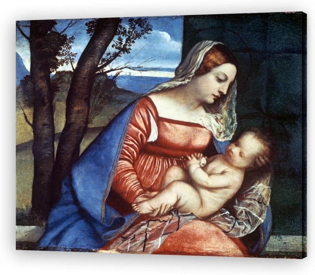 Religieuze Poster Canvas - Schilderij Reproduktie - Woonkamer Decoratie - Hoge Resolutie Print - 70 x 84 cm - Niet gespecificeerd