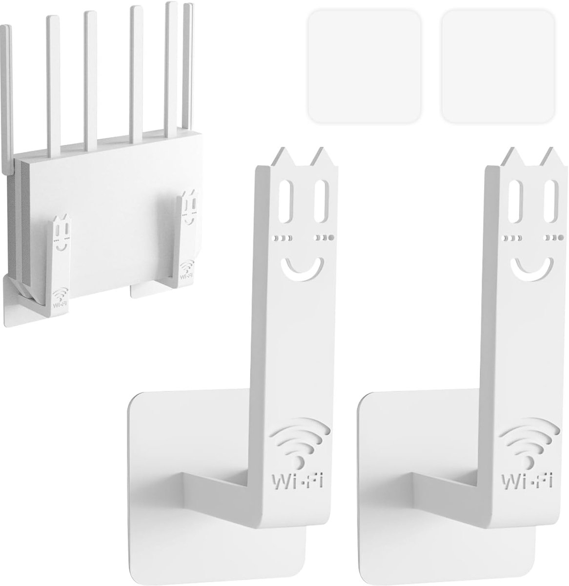 Wandbeugel voor router - Universele wandmontage - Geschikt voor router/TV-box/laptop - Ruimtebesparend - SnelShoppen