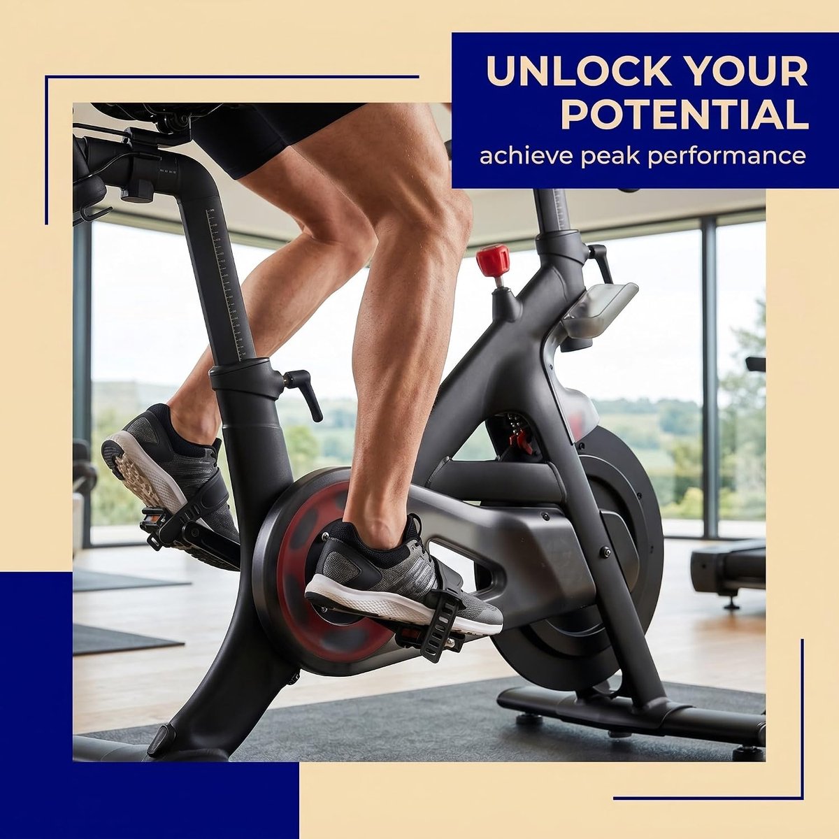 Pedalen voor hometrainer - verstelbare riemen - antislip - voor optimale training - SnelShoppen