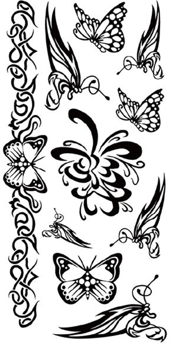 Tijdelijke tattoo Bold Flutter Ink 3 dagen