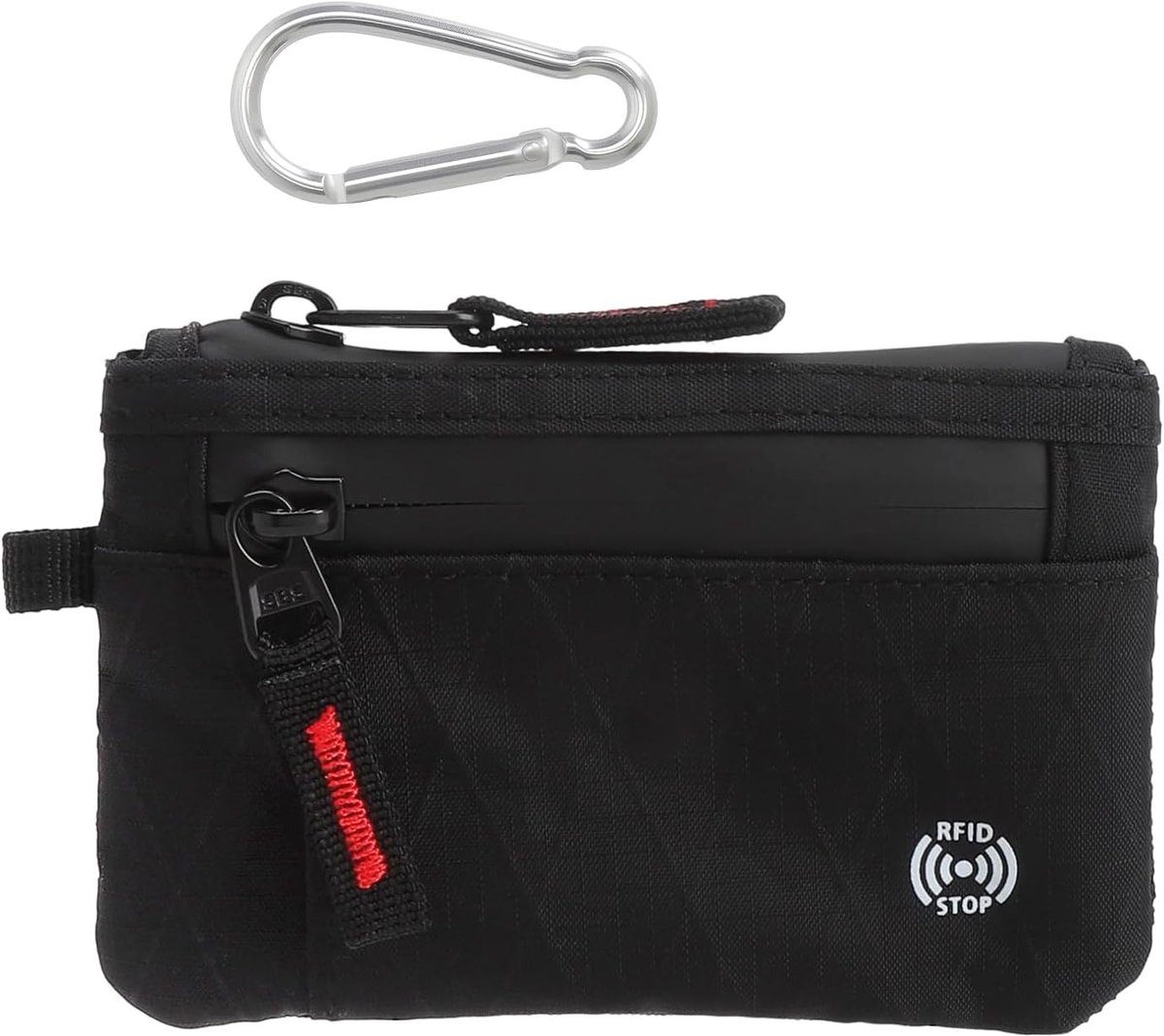 RFID Wallet voor mannen - compact 13 x 9 cm - met rits - bescherming tegen ongewenst scannen - ShopVlot
