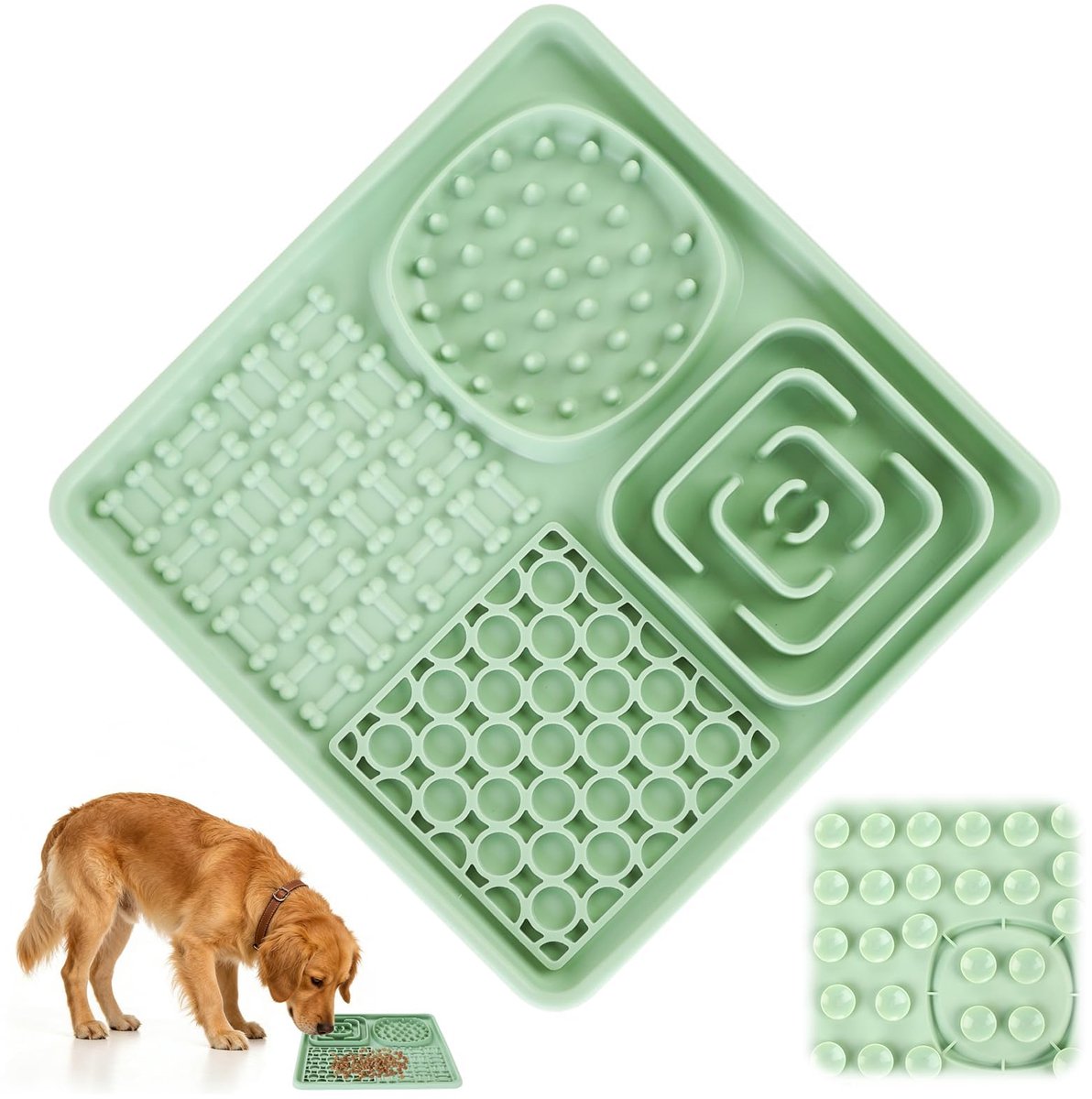 Honden Voermat 30 x 50 cm - Absorberende Antislip Placemat voor Honden- en Kattenvoerbakken - Waterafstotende en Vlekbestendige Huisdierenmat - Sneldrogende Beschermmat tegen Voer- en Watermorsen - Duurzame Voerbak Onderlegger voor T