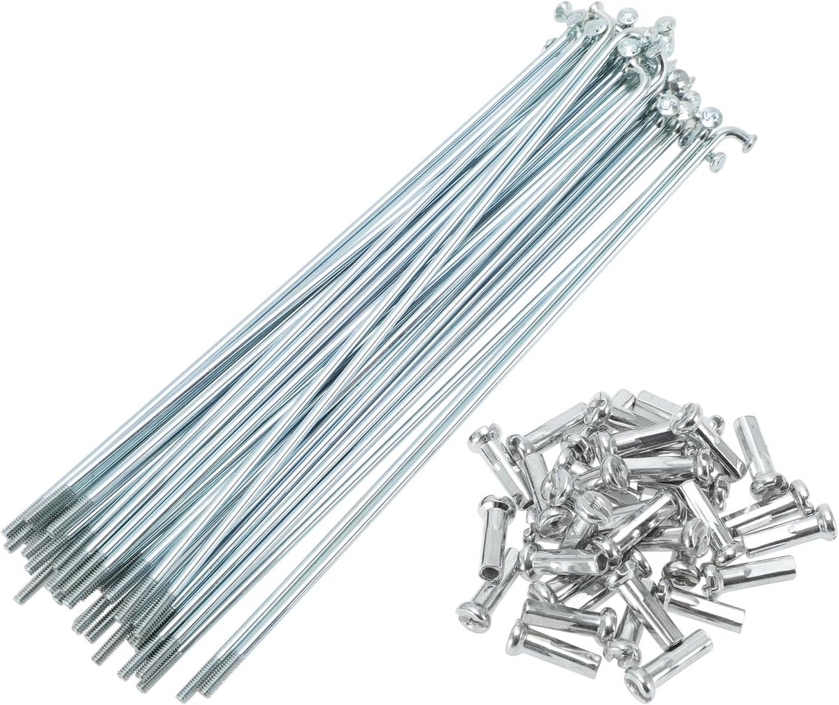 Spaken Fiets Wiel Spaken Zilver Tone 1 Set 14G 139mm Lengte Koolstofstaal Gegalvaniseerd