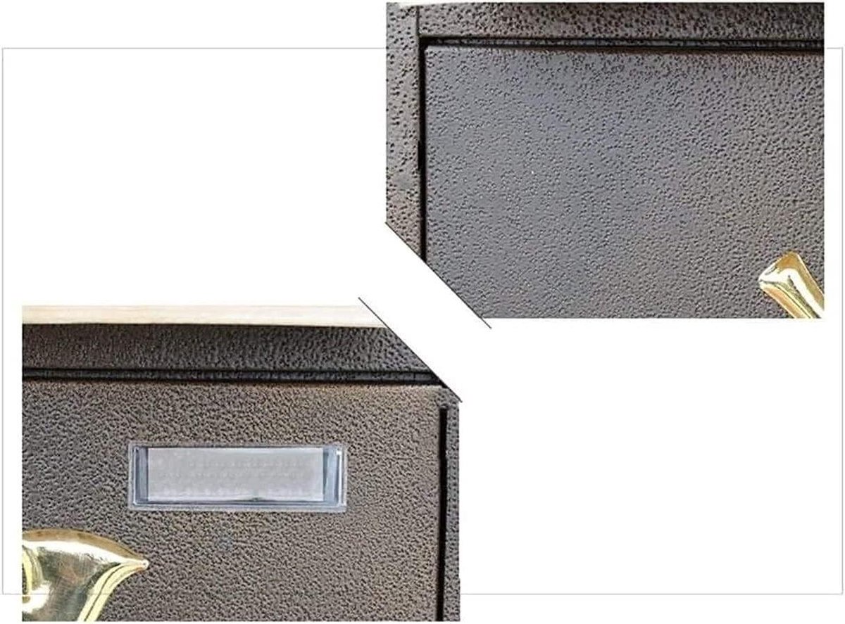 Wandmontage Brievenbus - Pakketbox Buiten - Veilig Brieven Ontvangen - Inclusief 2 Sleutels - 31x9.5x40.5CM - Zwart