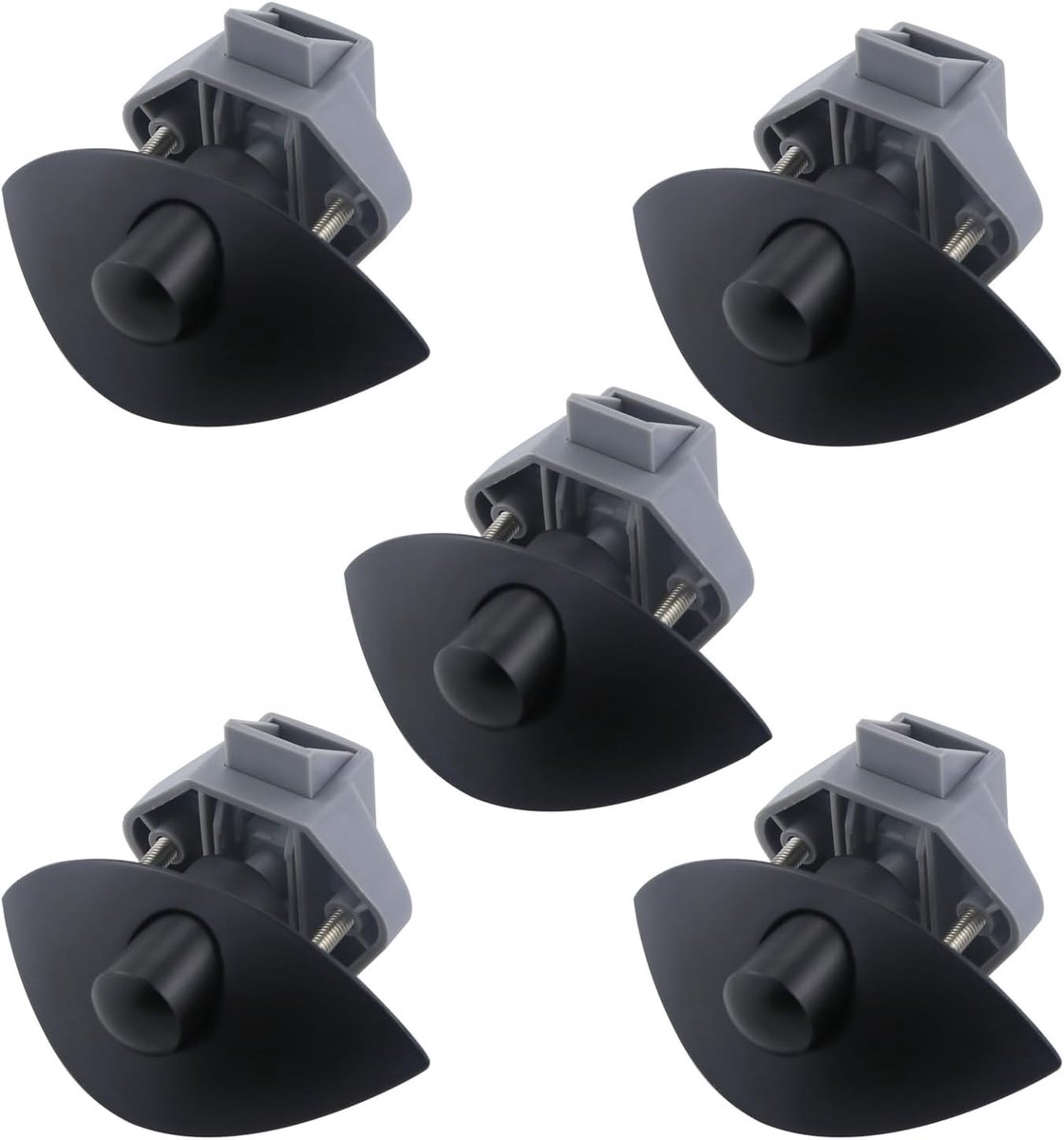 Sloten, RV drukknop slot kast vergrendeling voor camper, caravan, bestelwagen, jacht, boot, marine, halve maan RV kast, pull, zink legering, lade, deurcatch, 5 stuks (5, BK)