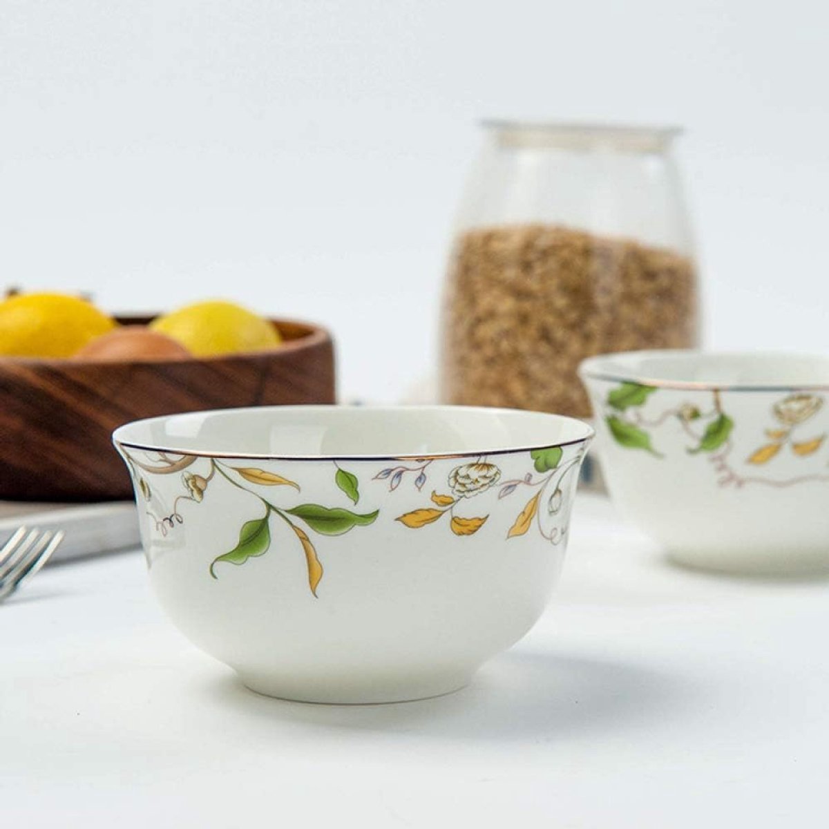 N Een porseleinen kom 4,5 Inch Bone Porseleinen Bowl Huishoudelijke Keramische Rijstkom Soepkom Saladekom