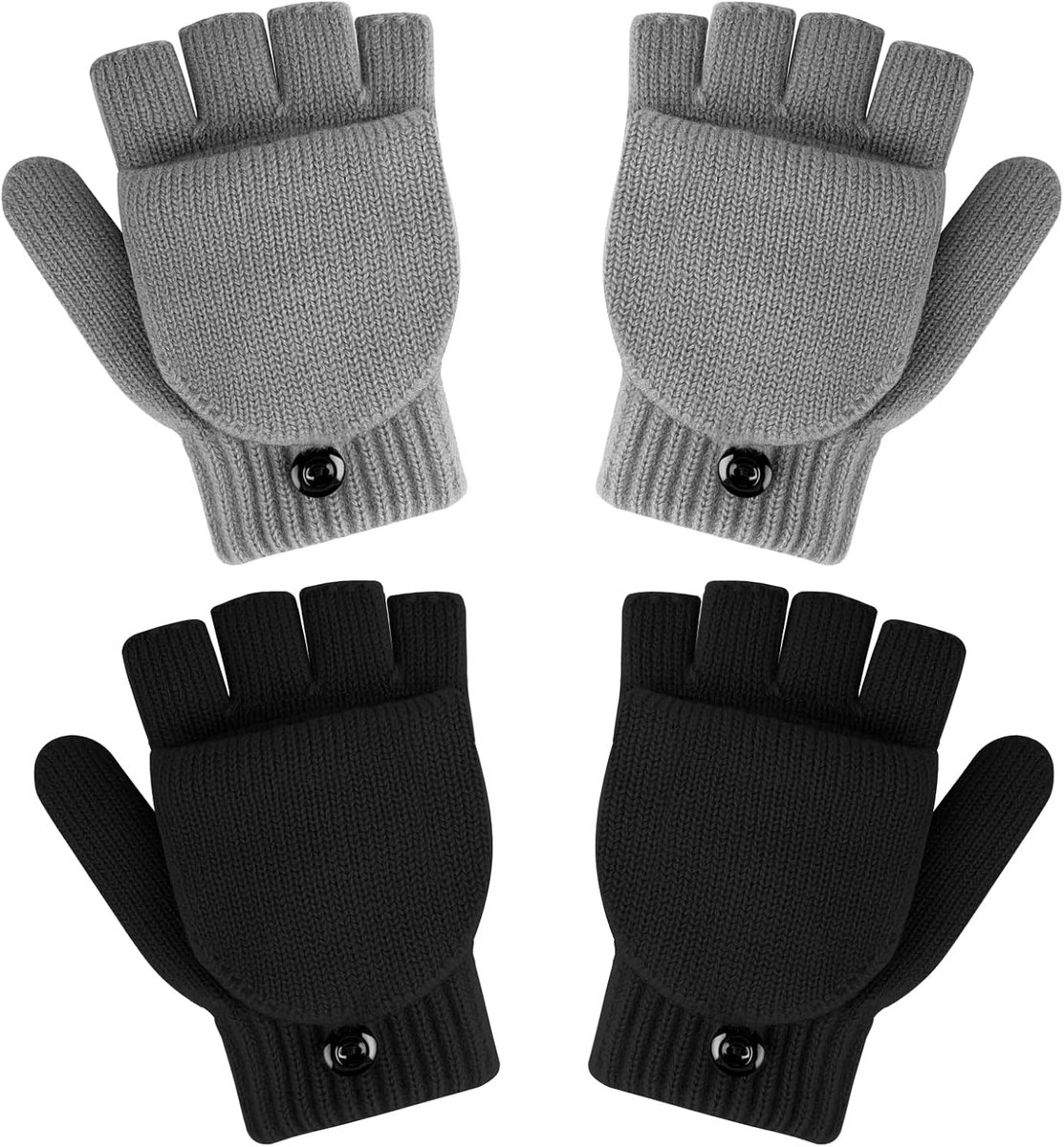 2 Stks Kid Thumb Flip Handschoenen