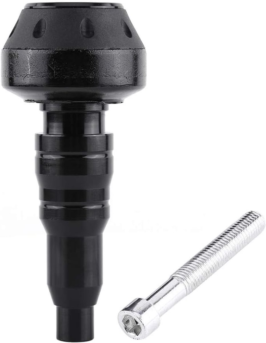 Protector, Yctze Motorcycle CNC Aluminium Uitlaat Frame Slider Falling Protector Anti Crash Caps(zwart)