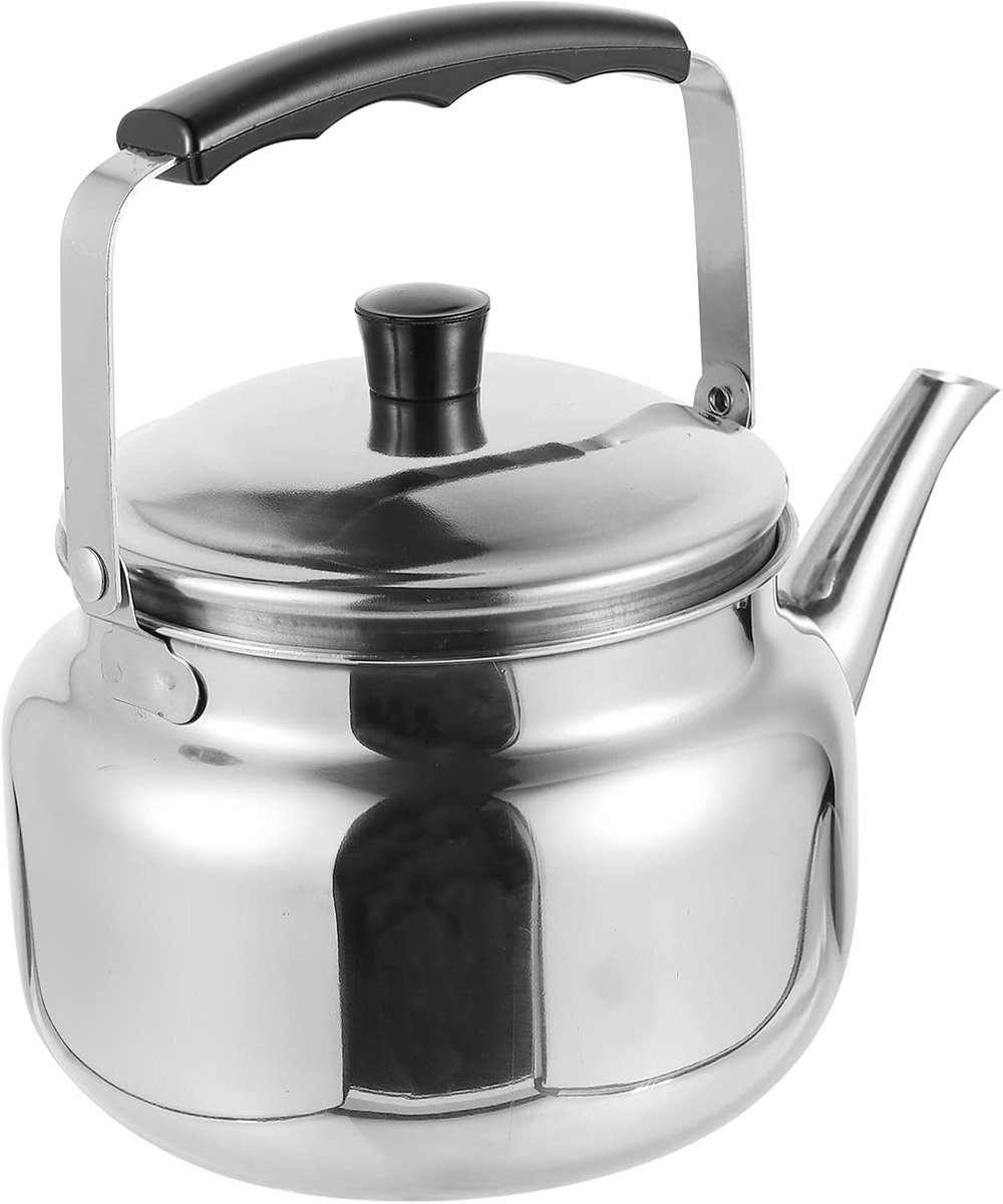 Camping theeketel, waterketel, theeketel, koffieketel, 1500 ml, metalen ketel voor het koken, theemaker, koffiemaker, keuken, outdoor, picknick, kookgerei, voor
