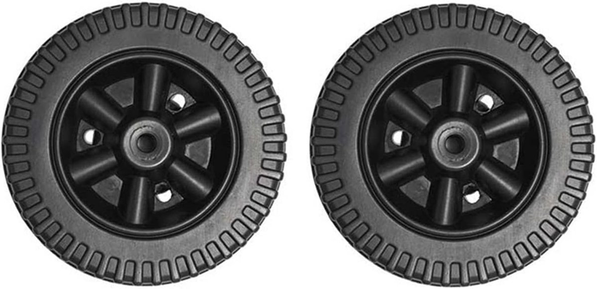 2 Stks 6 inch Grill Wielen Vervangende Onderdelen voor Charbroil Gas Grills, BBQ Oven Wielen Oven Wielen Zwart