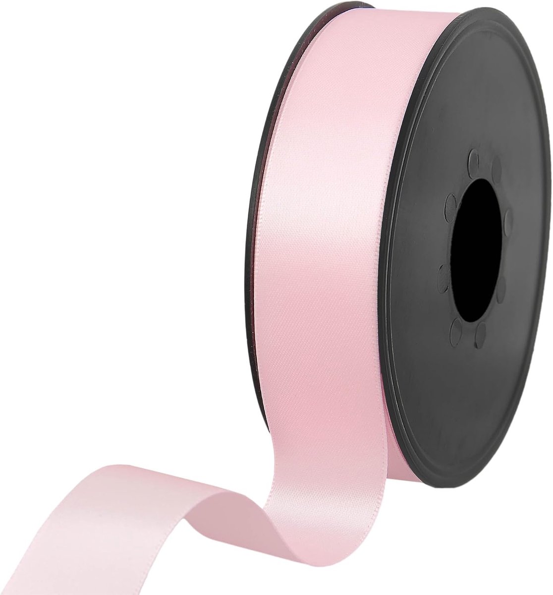 lint - 100% polyester dubbelzijdig satijnen lint voor bruiloften, cadeauverpakking, bloemstukken, handwerk, taarten, strikken, versieringen, 25 mm x 25 m