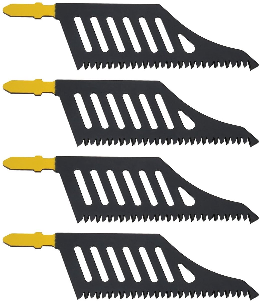 4-delige vlaksnijzaagblad T-schacht Decoupeerzaagbladen 112mmx32mmx1.2mm Compatibel met Dewalt Compatibel met Bosch, 11 TPI