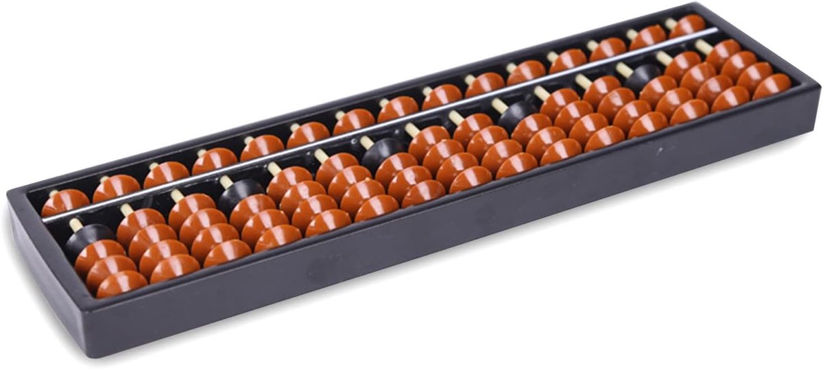 Thijox - Tokaneit Abacus Wiskunde, Houten Chinese Rekenmachine voor Kinderen, Educatief Speelgoed voor Optellen, Aftrekken, Vermenigvuldigen en Delen,