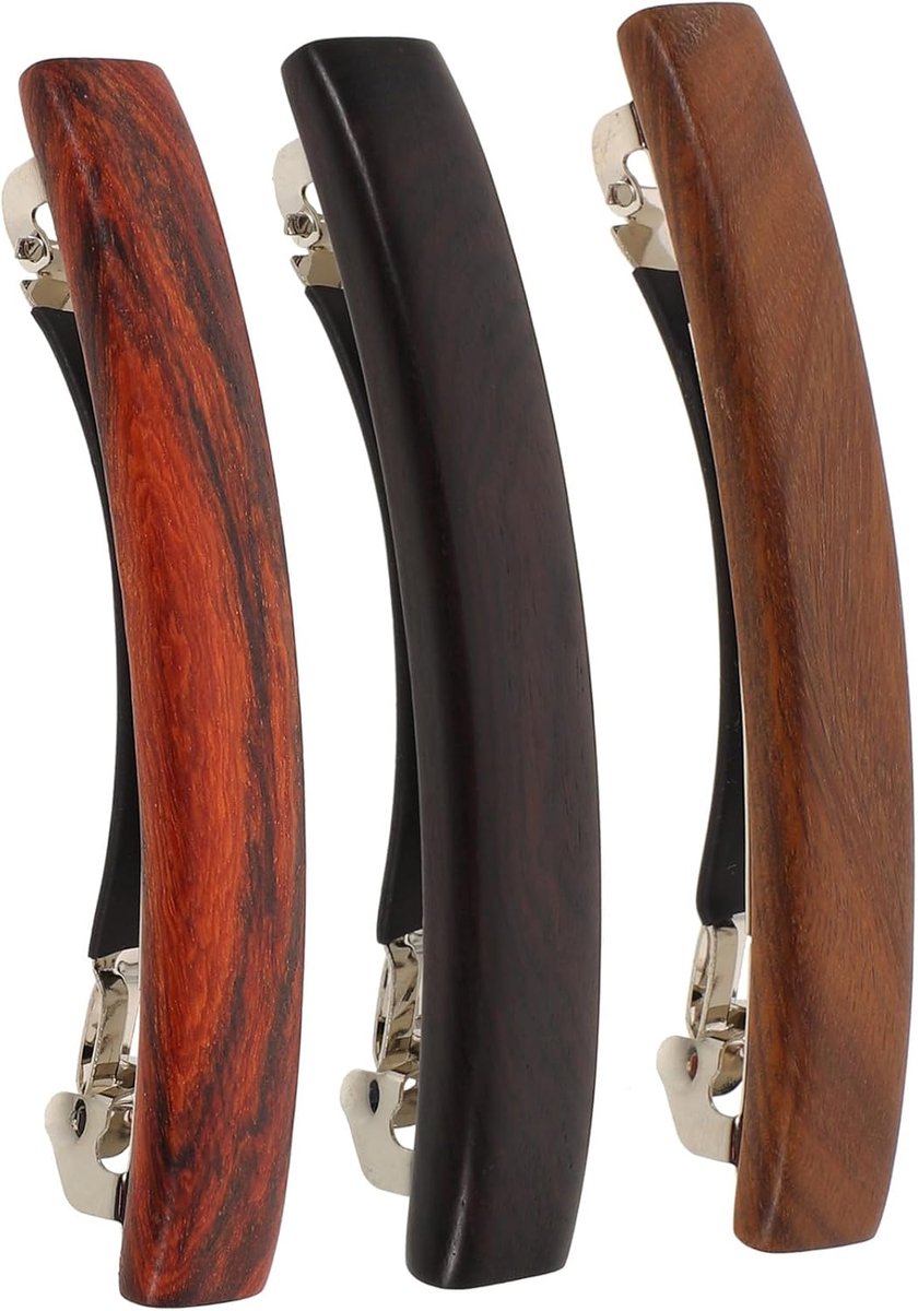 Haarspelden set - vintage sandalwood - handgemaakt - elegante ponytail holder - ShopVlot