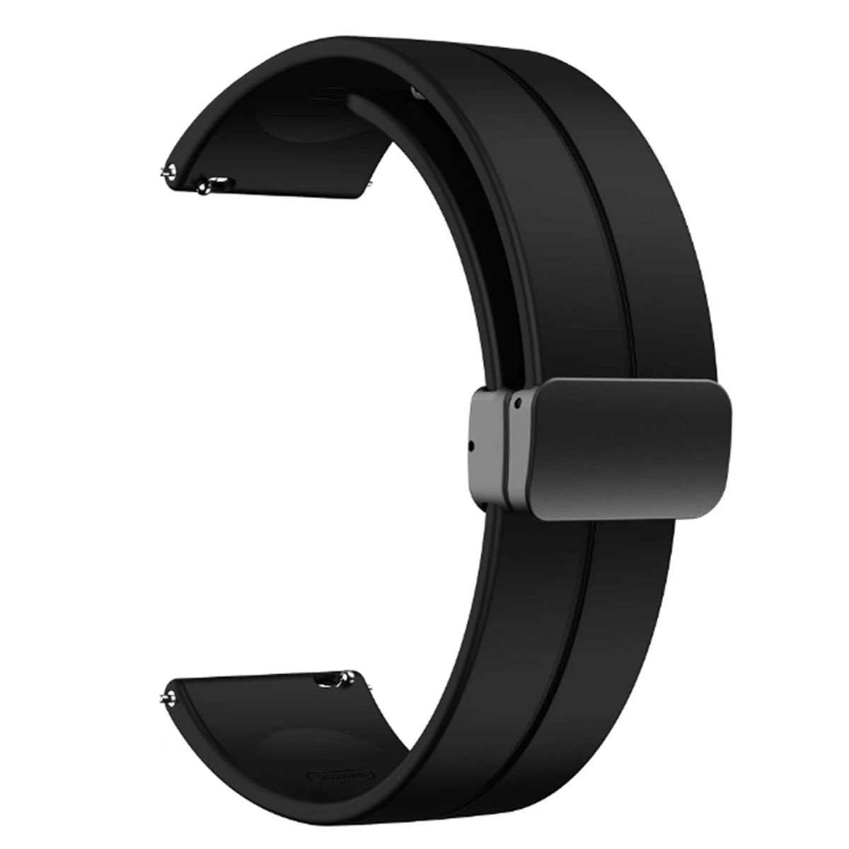 Siliconen band 20mm 22mm - magnetische sluiting - quick release - perfect voor smartwatch BR45 - ShopVlot