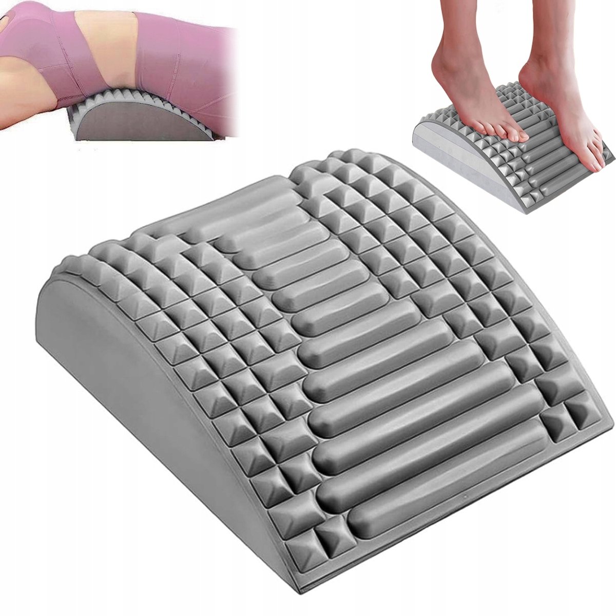 Rug stretcher met acupressuur voor nek en rug, ontspannende massage