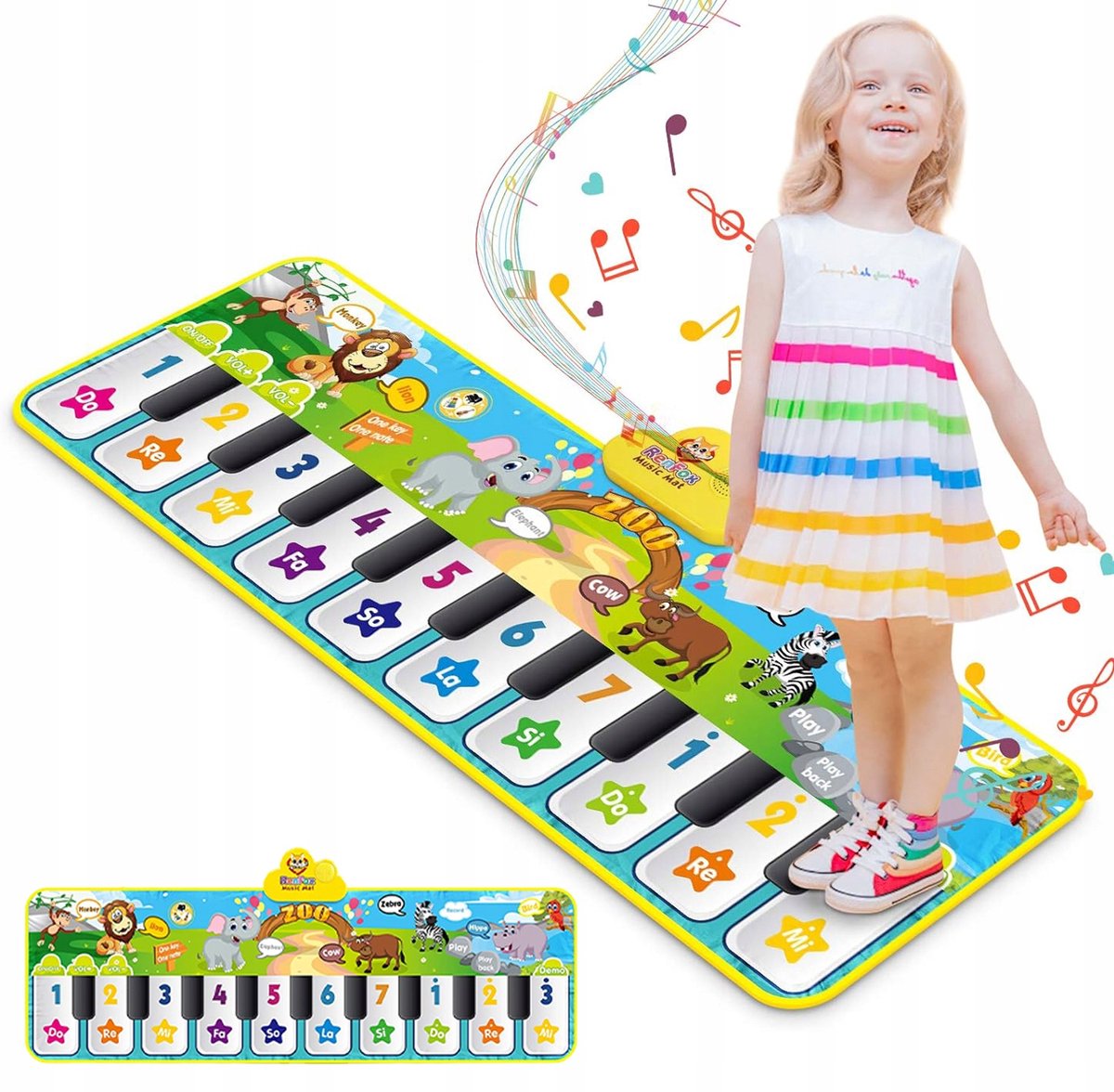 Interactieve Dansmat met Muziek en Opnamefunctie voor Kinderen