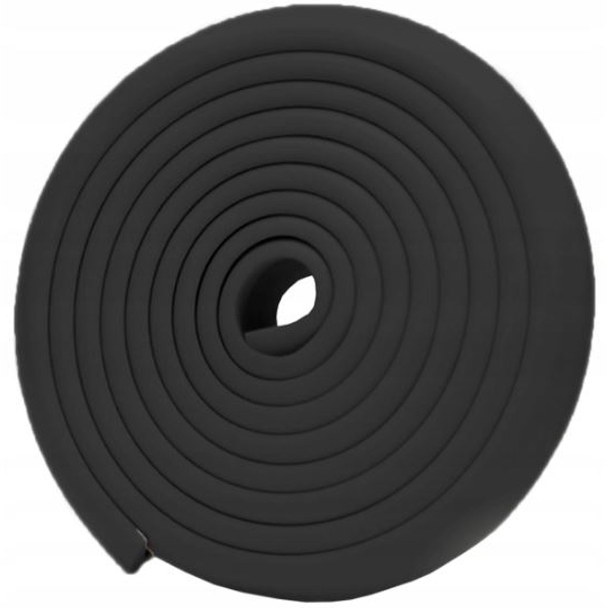 Zwarte Schuimrubber Beschermstrip voor Meubelranden - 2m x 35mm