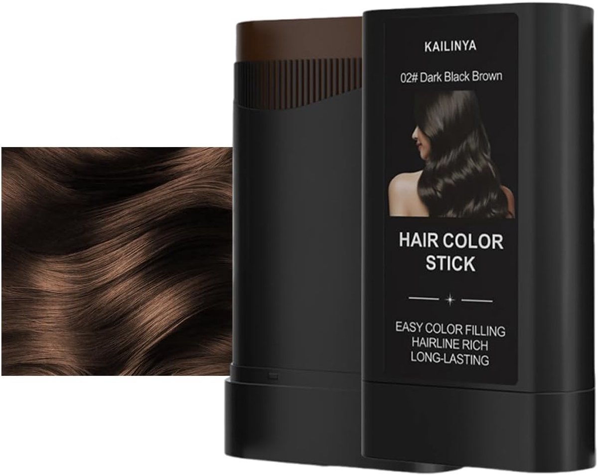 Haarverfpen met kam - Bruin haar - Eenvoudige applicatie - Ideaal voor styling - SnelShoppen
