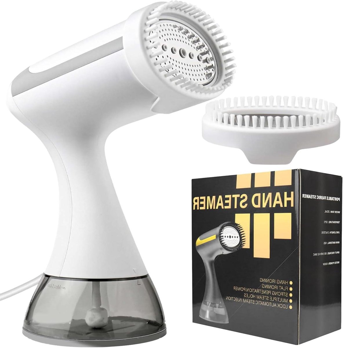Kledingstomer Handheld - Draagbare Stoomboot - Kreukels Verwijderen - 360 Graden Draaisysteem - 300 ml Tank - Wit