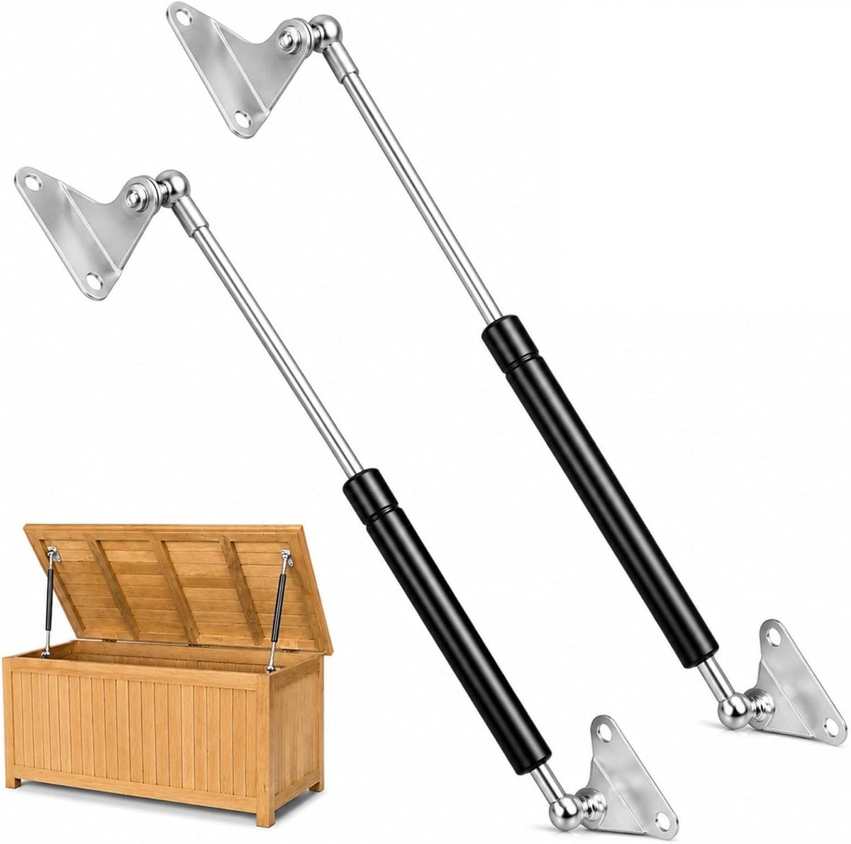 Kastdeur scharnieren 200N - 2Pack - stevige constructie - eenvoudig te monteren - SnelShoppen