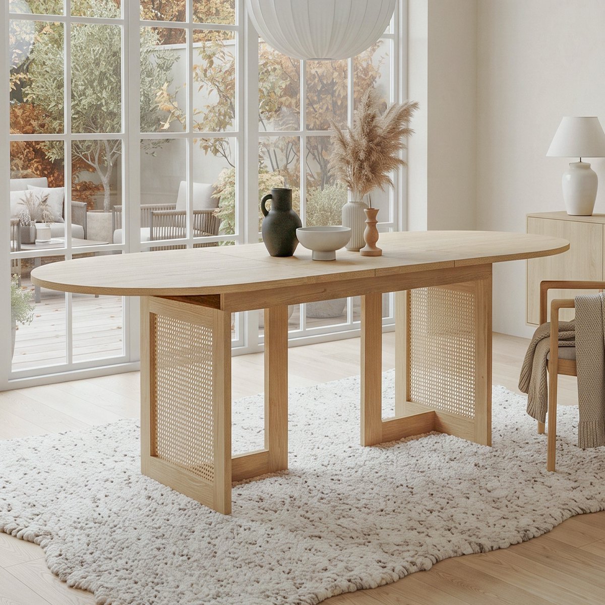 STILVORA Eettafel - Uitschuifbaar Design Met Afgeronde Hoeken - Voor 6 Tot 8 Personen In Eetkamer - MDF - 160x80x75 Cm - Eikenkleur