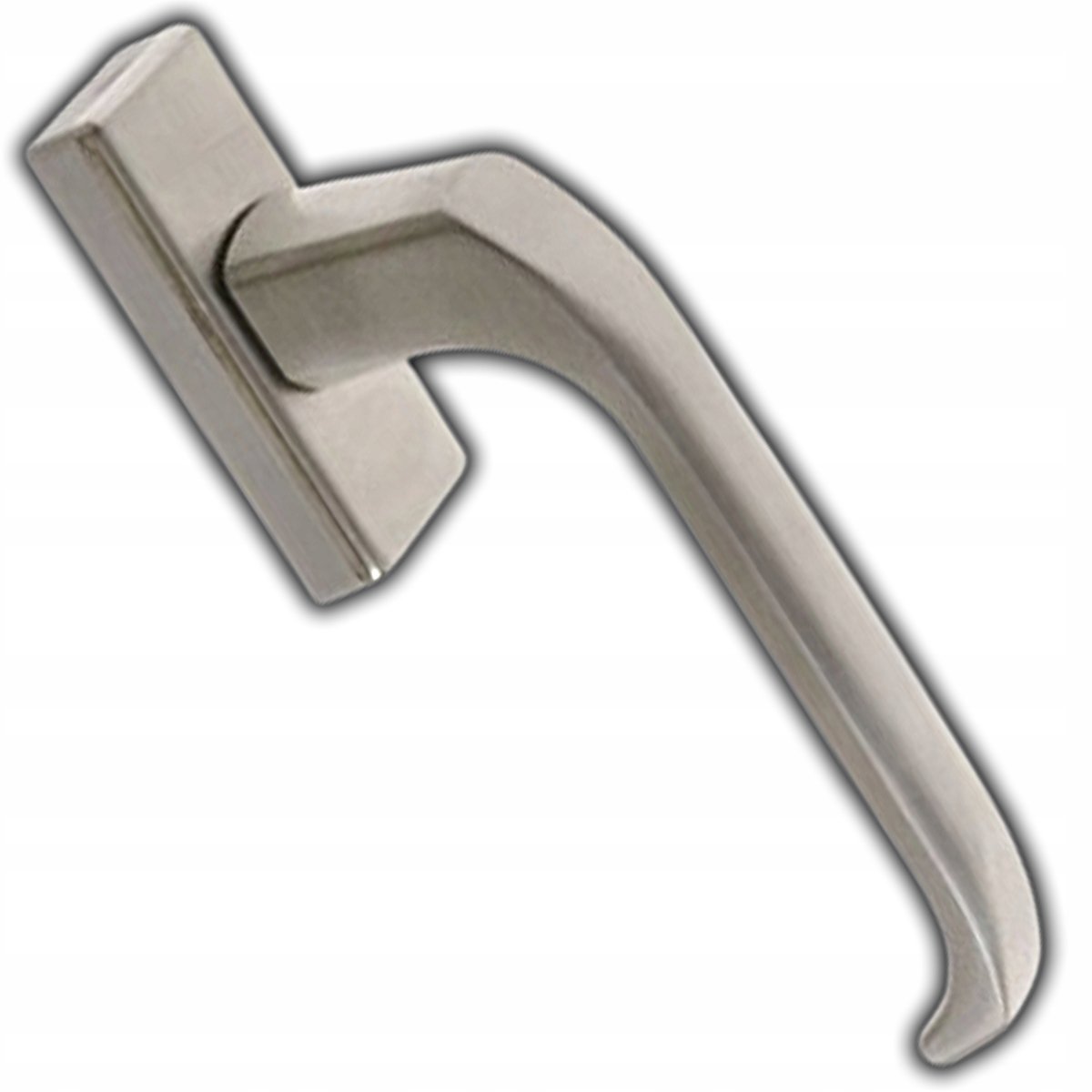 Raamklink 8-standen ZnAl L-35mm Inox
