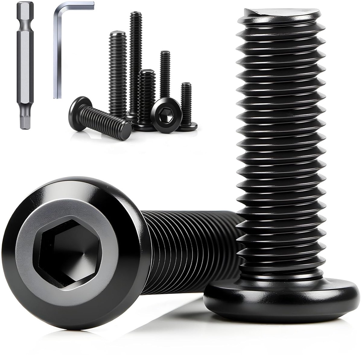 M4 x 10 mm platte kopschroeven - roestvrij staal - volledige schroefdraad - ideaal voor meubelreparatie - ShopVlot