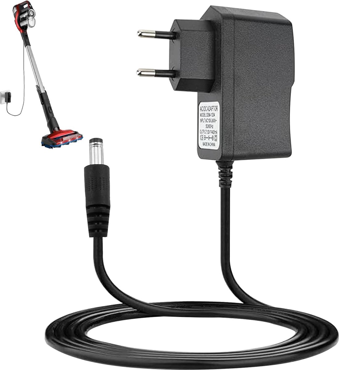 Stofzuiger oplader 26V 500mA - compatibel met Hoover H-Free - veilig en betrouwbaar - ideaal voor thuisgebruik - ShopVlot