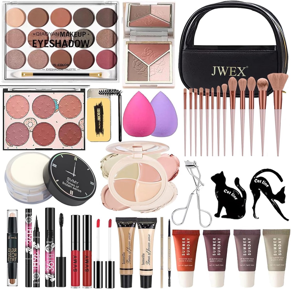Make-up set 37-delige - compleet assortiment - perfect cadeau - voor elke gelegenheid - ShopVlot