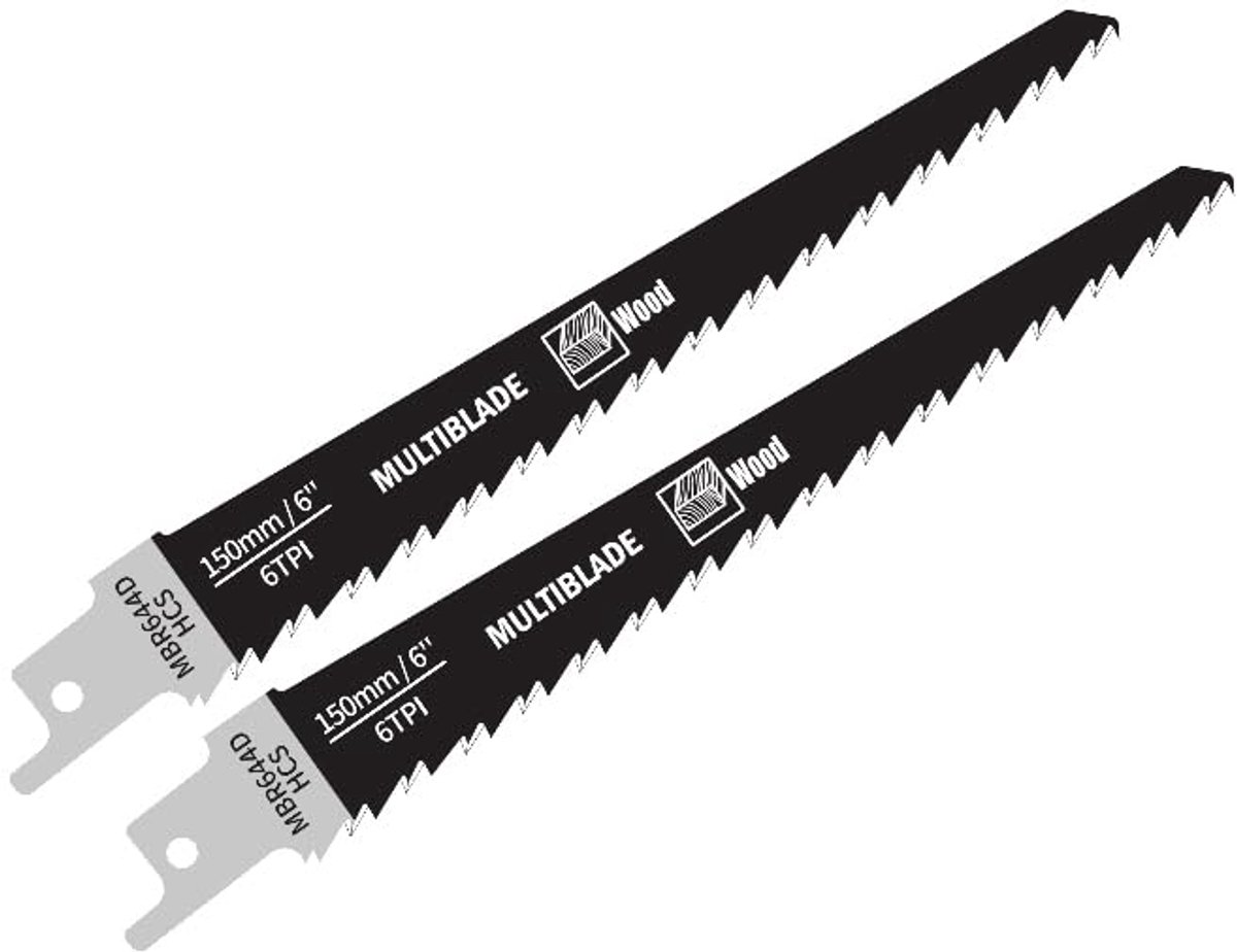 Decoupeerzaagblad 150 mm - 6 tanden per inch - voor hout - robuust en duurzaam - ShopVlot