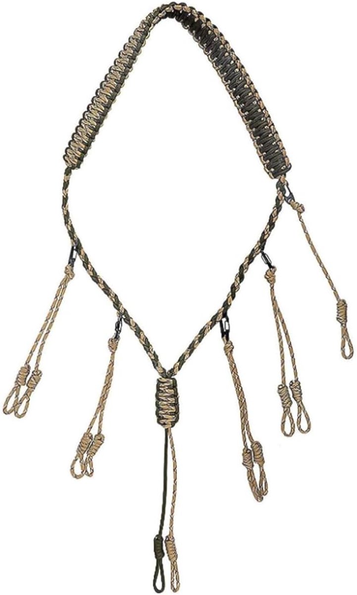 Eendjacht Lanyard met 12 Lussen - Nylon Touw - Duurzaam en Weerbestendig - Voor het Draag van Eendfluiten - SnelShoppen