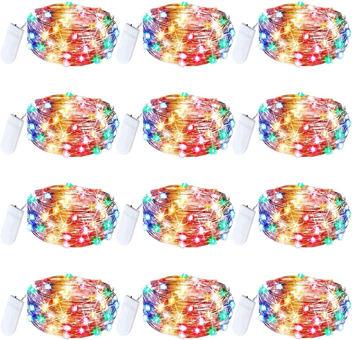 Sfeervolle fairy lights 2 meter - 12 stuks LED koperdraad - veilig en energiezuinig - ideaal voor decoratie - SnelShoppen