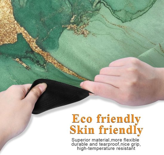 Yoga Reismat - Fitness Mat Outdoor - Sporten Buiten - Antislip Natuurrubber - 71x26 Inch - Marmer Terracotta Groen — afbeelding 5