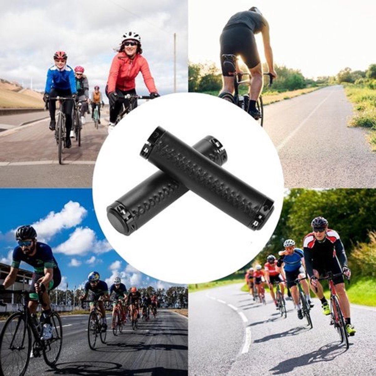 Fietsstuurgrepen - Universele handgrepen - 1 paar - Aluminium