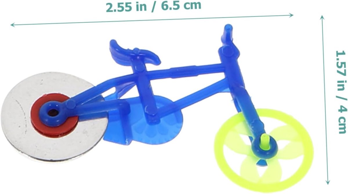 Fiets Speelgoed - Mini Fietsjes - Kinderspel - Inertie Aangedreven - 6.5 x 4 x 1 CM - Diverse Kleuren