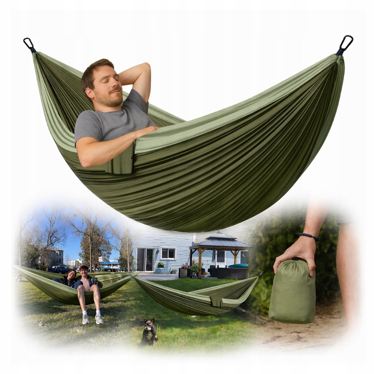Dubbele Hamak 300x200cm - Ultralicht & Duurzaam - Outdoor & Charmant