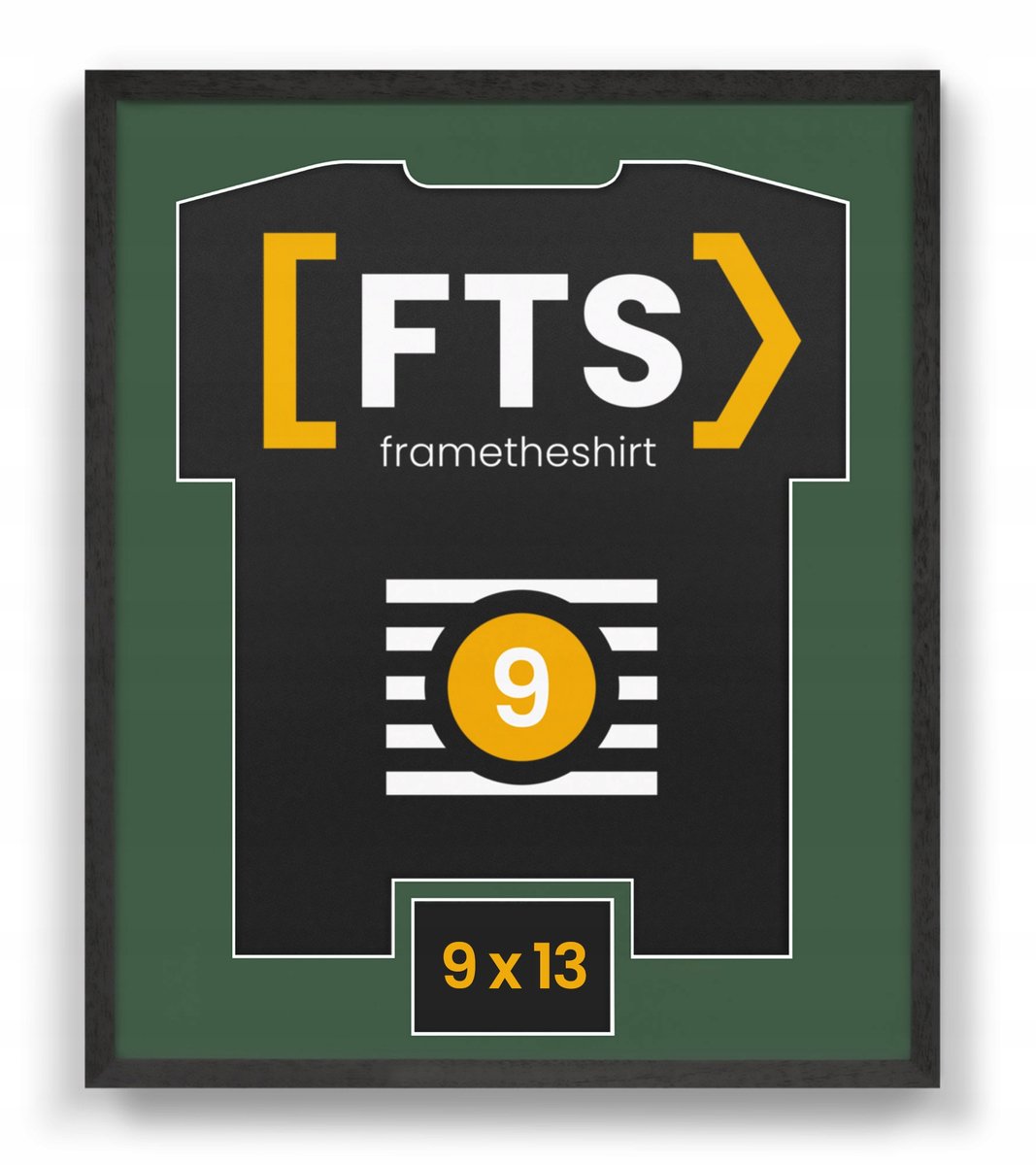 Sportshirt Fotolijst 63x53cm met Ruimte voor Foto - Zwart